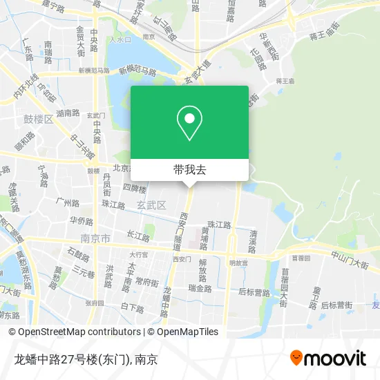龙蟠中路27号楼(东门)地图