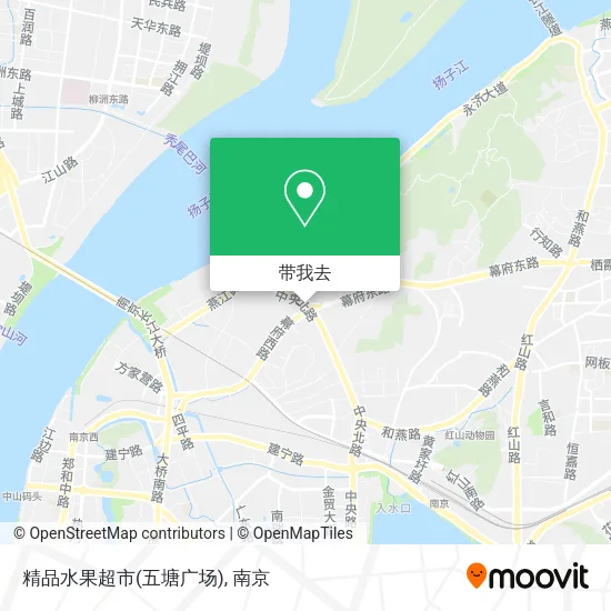 精品水果超市(五塘广场)地图