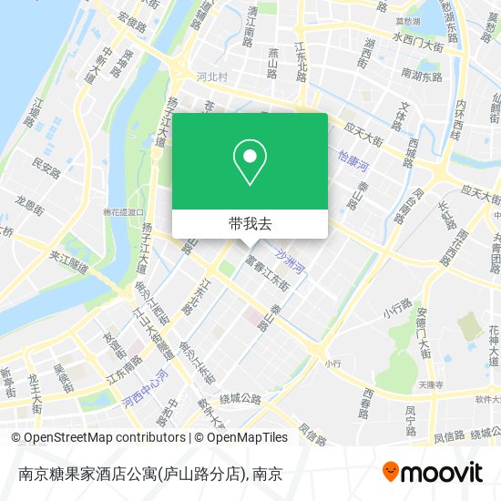 南京糖果家酒店公寓(庐山路分店)地图