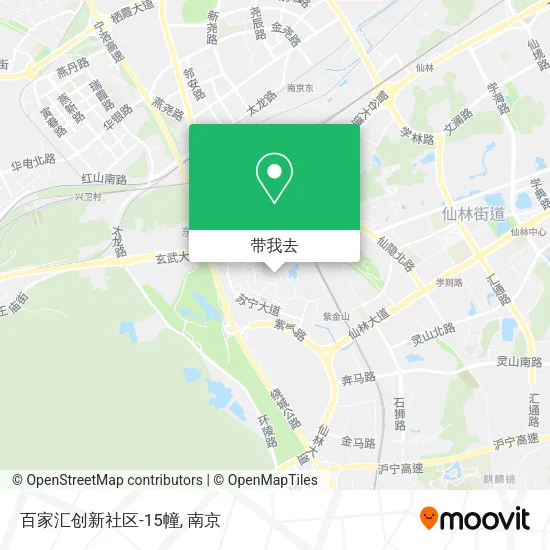百家汇创新社区-15幢地图