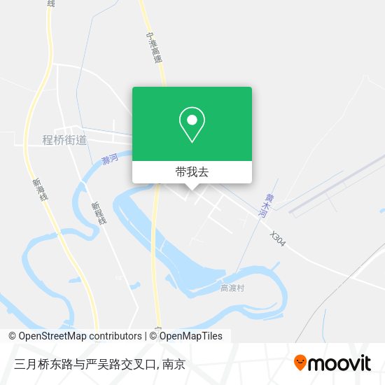 三月桥东路与严吴路交叉口地图