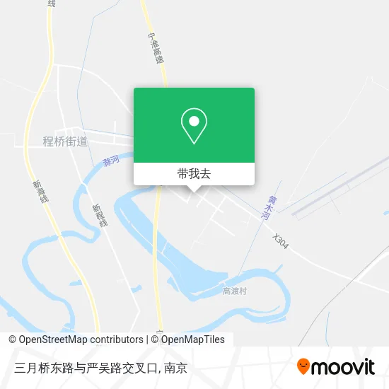三月桥东路与严吴路交叉口地图