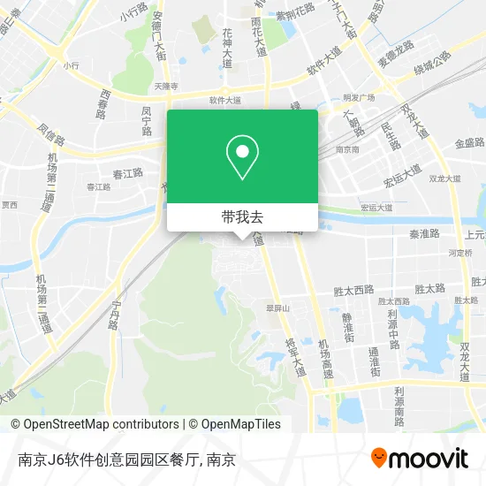 南京J6软件创意园园区餐厅地图