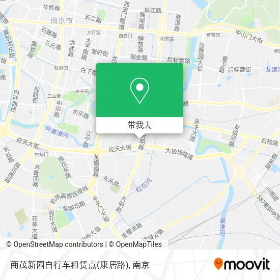 商茂新园自行车租赁点(康居路)地图