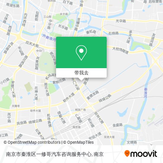 南京市秦淮区一修哥汽车咨询服务中心地图