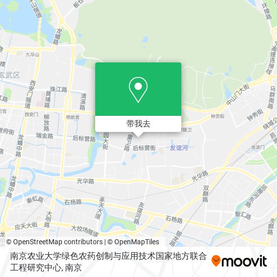 南京农业大学绿色农药创制与应用技术国家地方联合工程研究中心地图