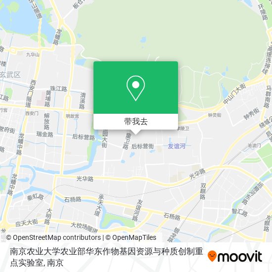 南京农业大学农业部华东作物基因资源与种质创制重点实验室地图