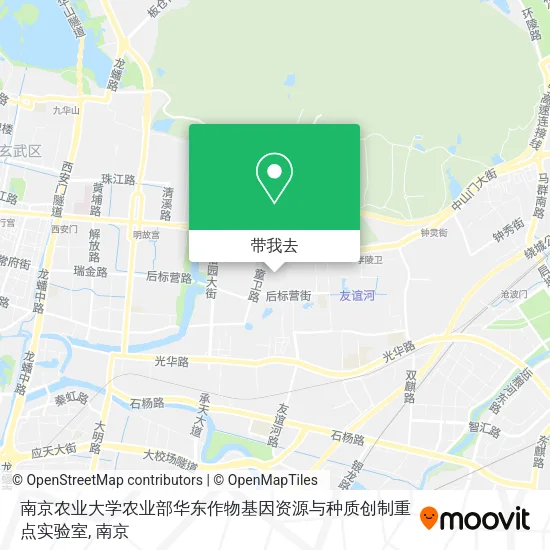 南京农业大学农业部华东作物基因资源与种质创制重点实验室地图