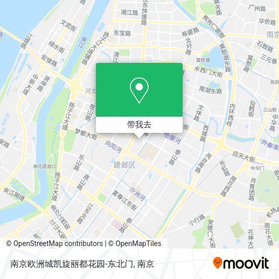 南京欧洲城凯旋丽都花园-东北门地图