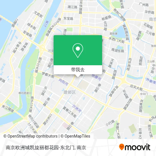 南京欧洲城凯旋丽都花园-东北门地图