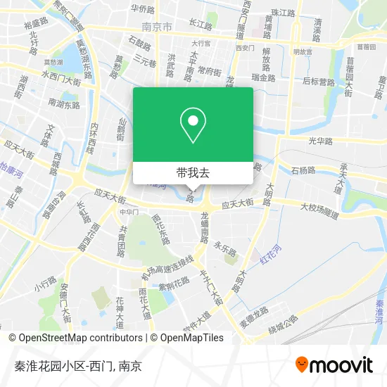 秦淮花园小区-西门地图