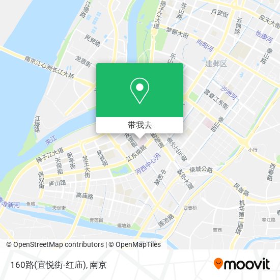 160路(宜悦街-红庙)地图