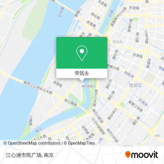 江心洲市民广场地图