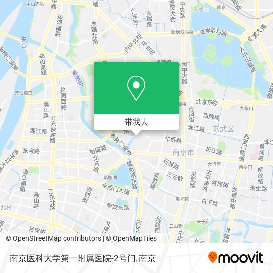 南京医科大学第一附属医院-2号门地图