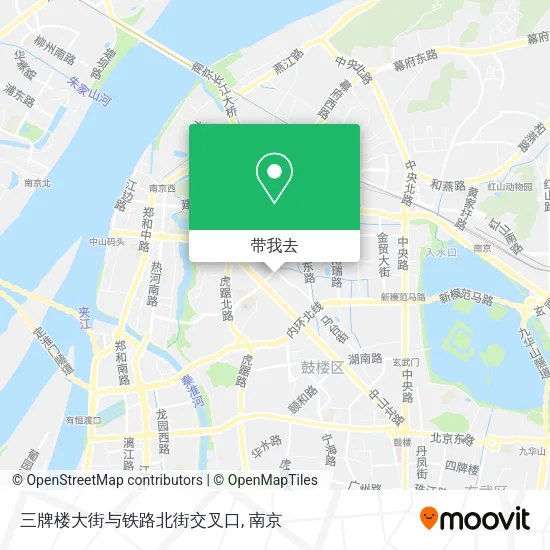 三牌楼大街与铁路北街交叉口地图