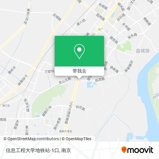 信息工程大学地铁站-1口地图