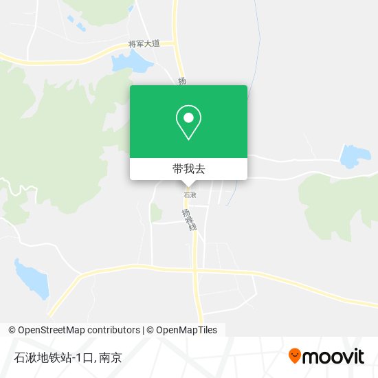 石湫地铁站-1口地图