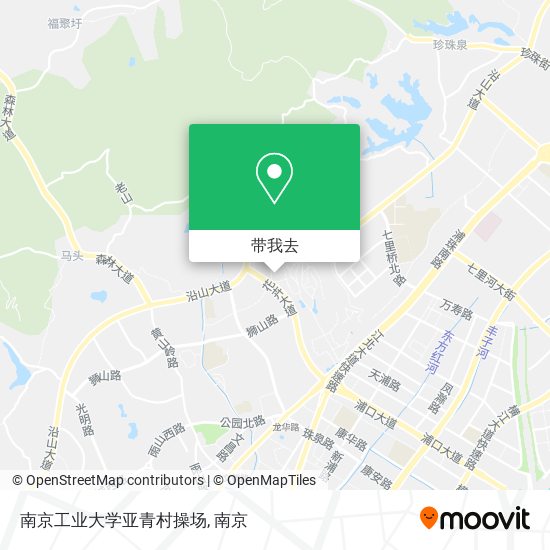 南京工业大学亚青村操场地图