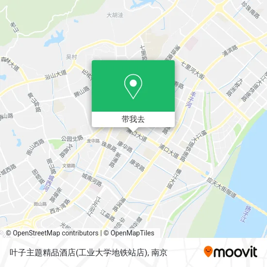 叶子主题精品酒店(工业大学地铁站店)地图