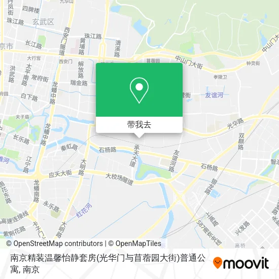南京精装温馨怡静套房(光华门与苜蓿园大街)普通公寓地图
