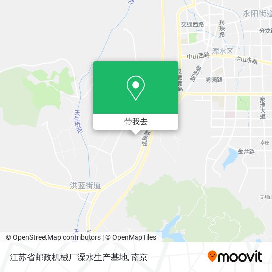 江苏省邮政机械厂溧水生产基地地图