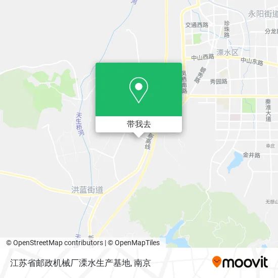 江苏省邮政机械厂溧水生产基地地图