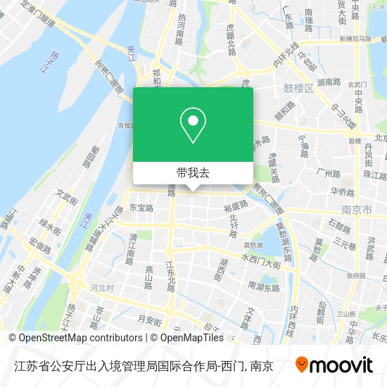 江苏省公安厅出入境管理局国际合作局-西门地图