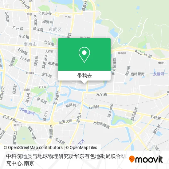 中科院地质与地球物理研究所华东有色地勘局联合研究中心地图