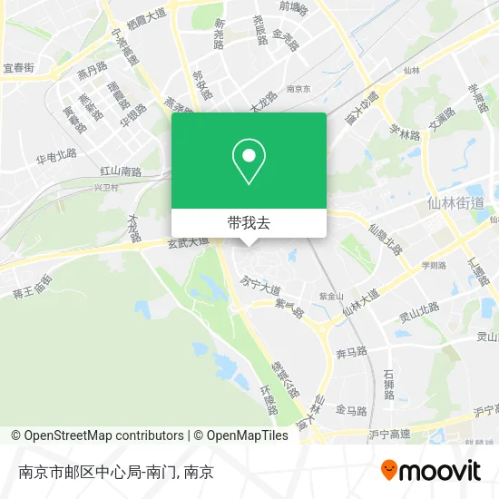 南京市邮区中心局-南门地图