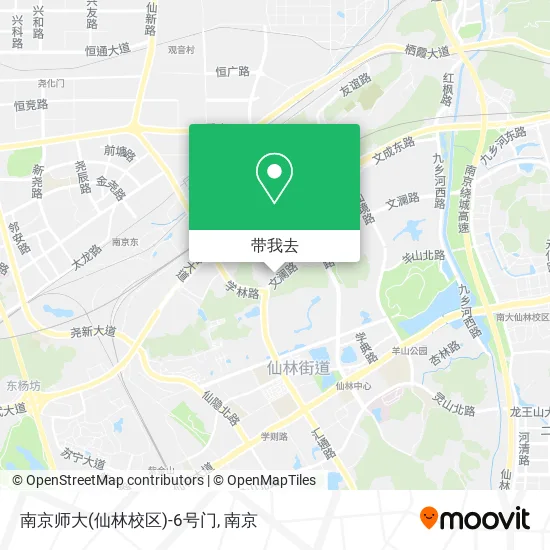 南京师大(仙林校区)-6号门地图