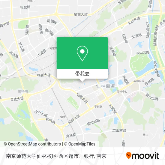 南京师范大学仙林校区-西区超市、银行地图