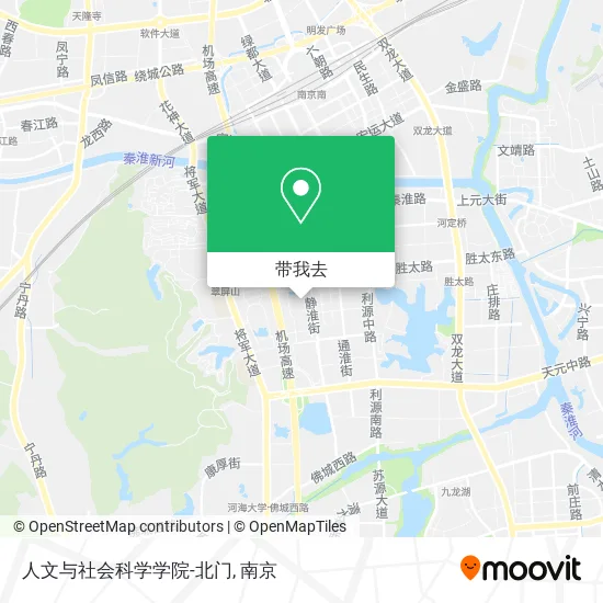 人文与社会科学学院-北门地图
