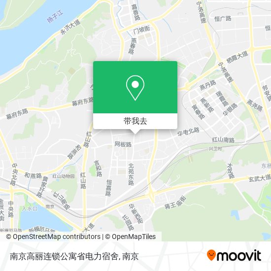 南京高丽连锁公寓省电力宿舍地图