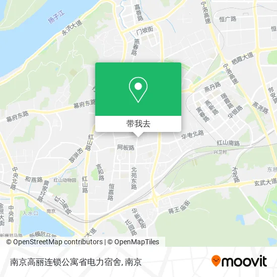 南京高丽连锁公寓省电力宿舍地图