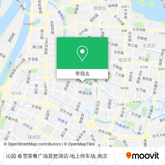 沁园·春雪茶餐广场莫愁湖店-地上停车场地图