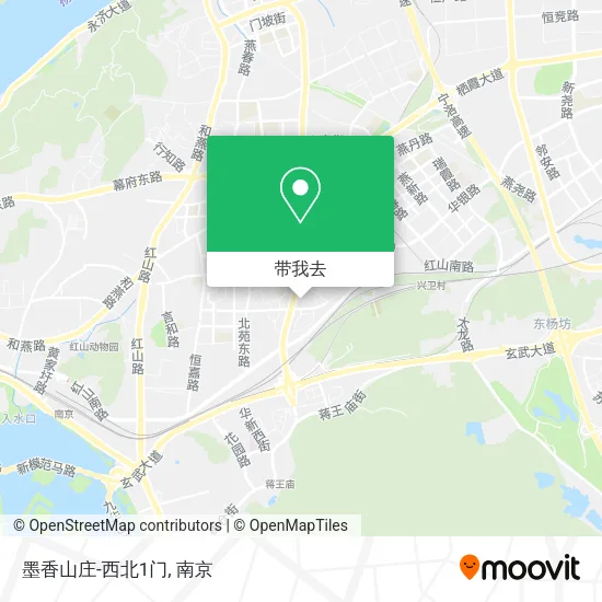 墨香山庄-西北1门地图