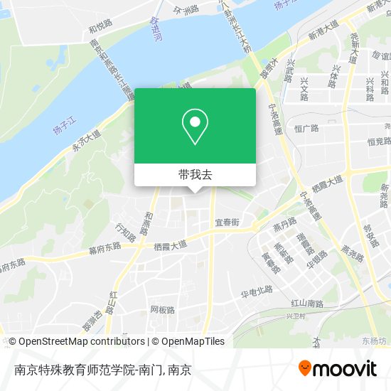 南京特殊教育师范学院-南门地图