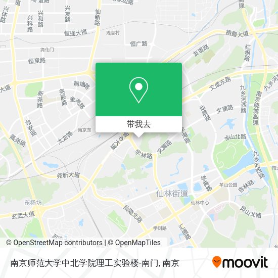 南京师范大学中北学院理工实验楼-南门地图