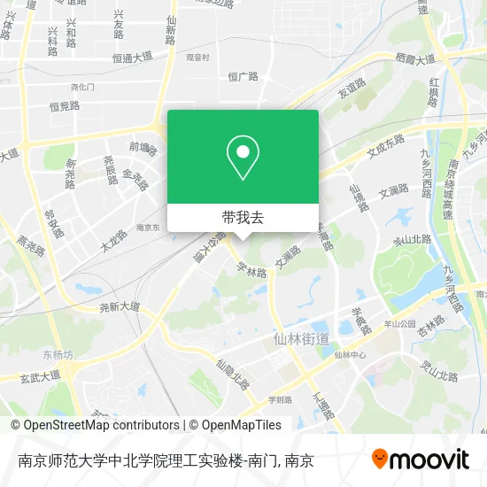 南京师范大学中北学院理工实验楼-南门地图