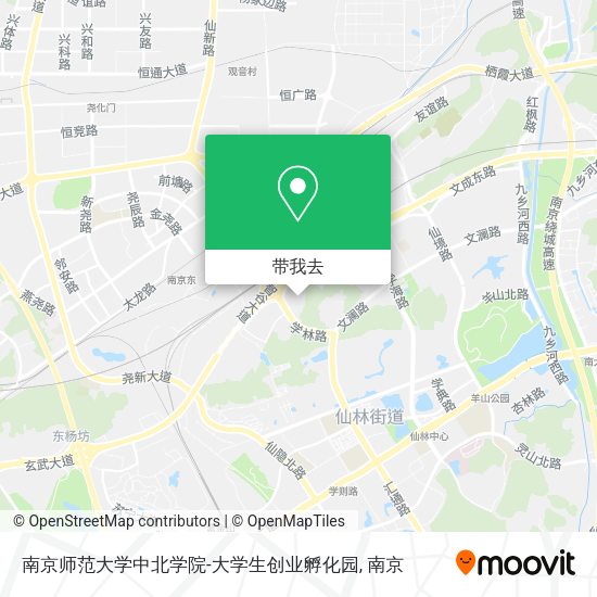 南京师范大学中北学院-大学生创业孵化园地图