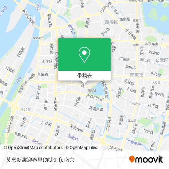 莫愁新寓迎春里(东北门)地图