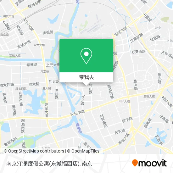 南京汀澜度假公寓(东城福园店)地图