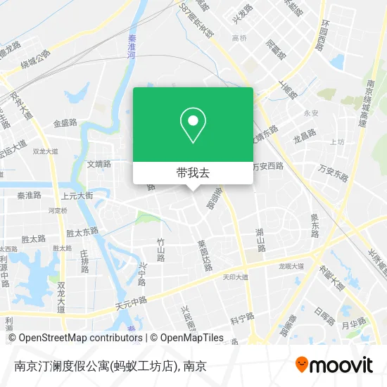 南京汀澜度假公寓(蚂蚁工坊店)地图