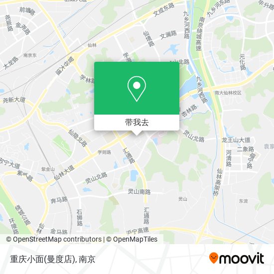 重庆小面(曼度店)地图