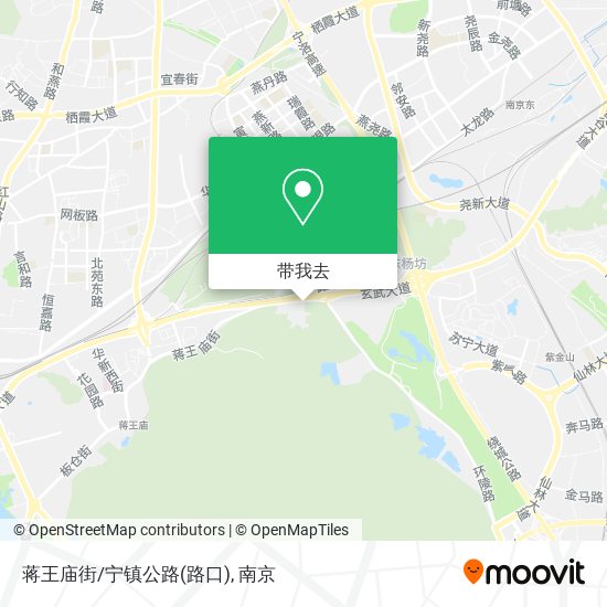 蒋王庙街/宁镇公路(路口)地图