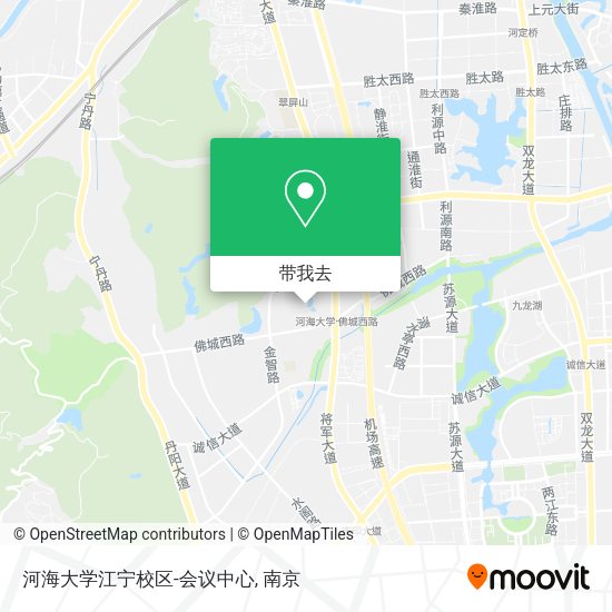 河海大学江宁校区-会议中心地图