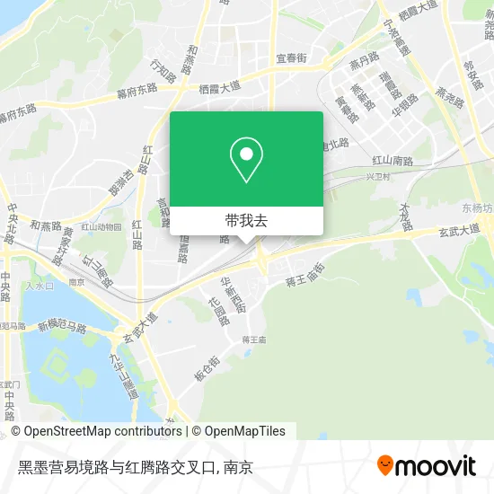 黑墨营易境路与红腾路交叉口地图