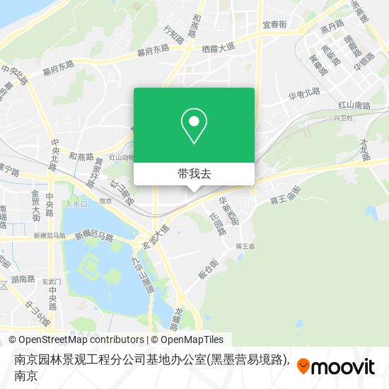 南京园林景观工程分公司基地办公室(黑墨营易境路)地图