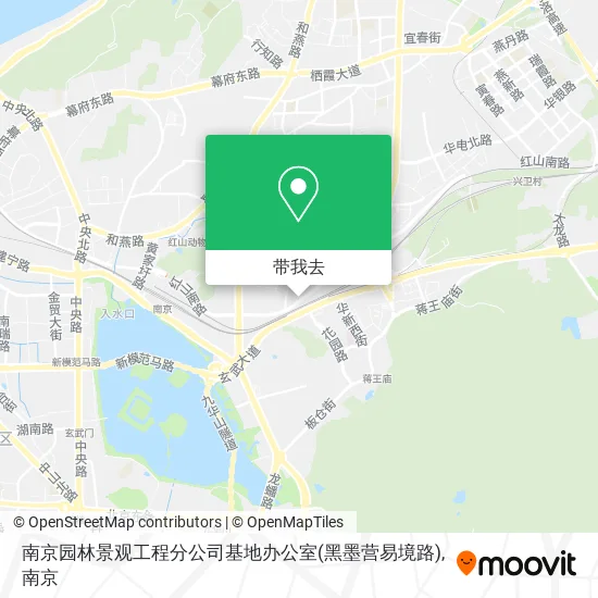 南京园林景观工程分公司基地办公室(黑墨营易境路)地图
