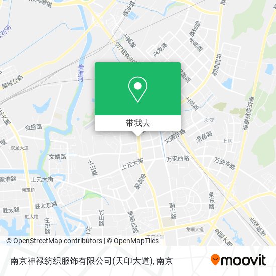 南京神禄纺织服饰有限公司(天印大道)地图